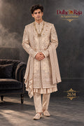 Blush cascade wedding sherwani - Dulhe Raja Bhopal design 2634-RG