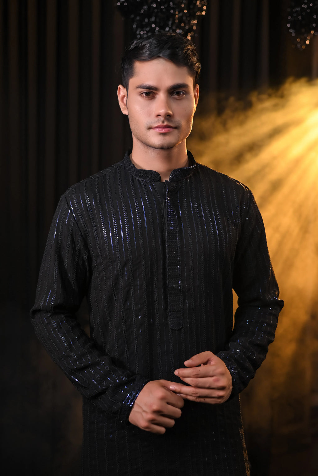 Zenith Elegant Sequined Georgette Kurta Set