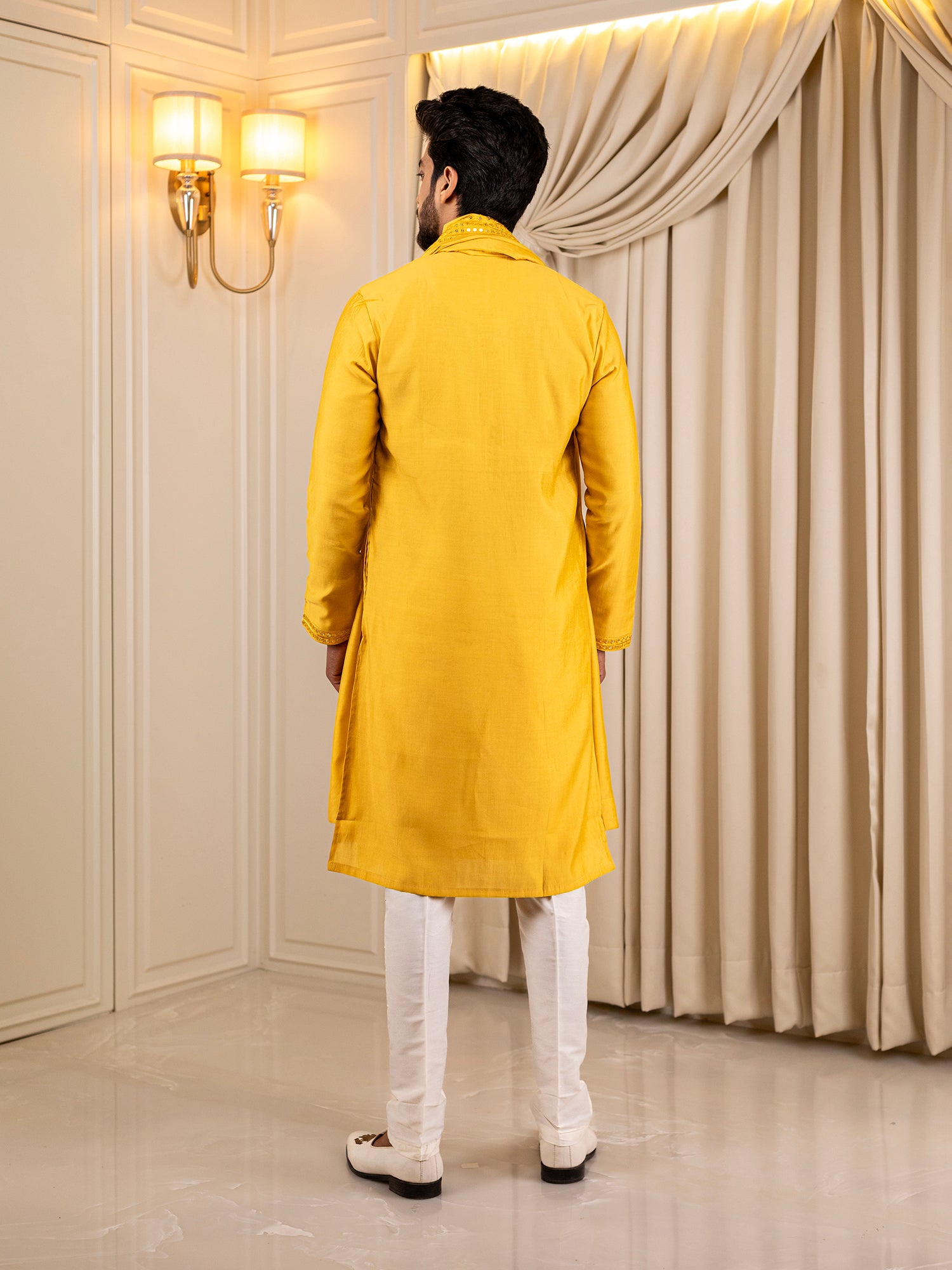 Vikram's Vibrant Velvet Kurta Set