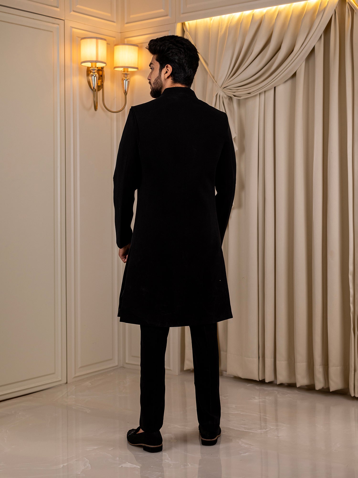 Raven Radiance Indo Wester Suit