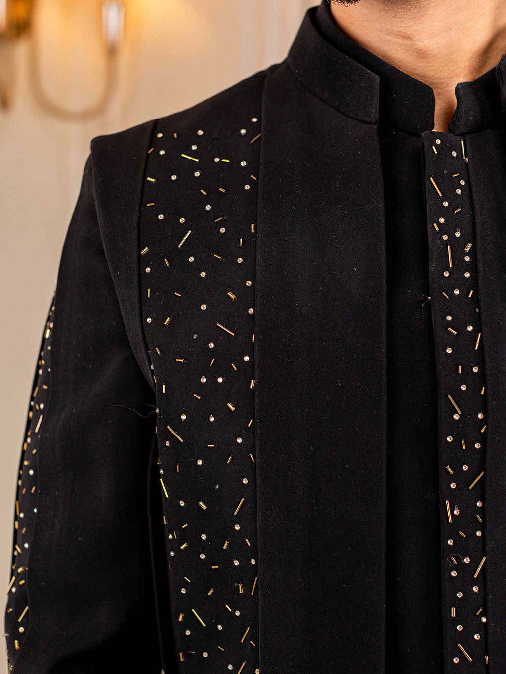 Raven Radiance Indo Wester Suit