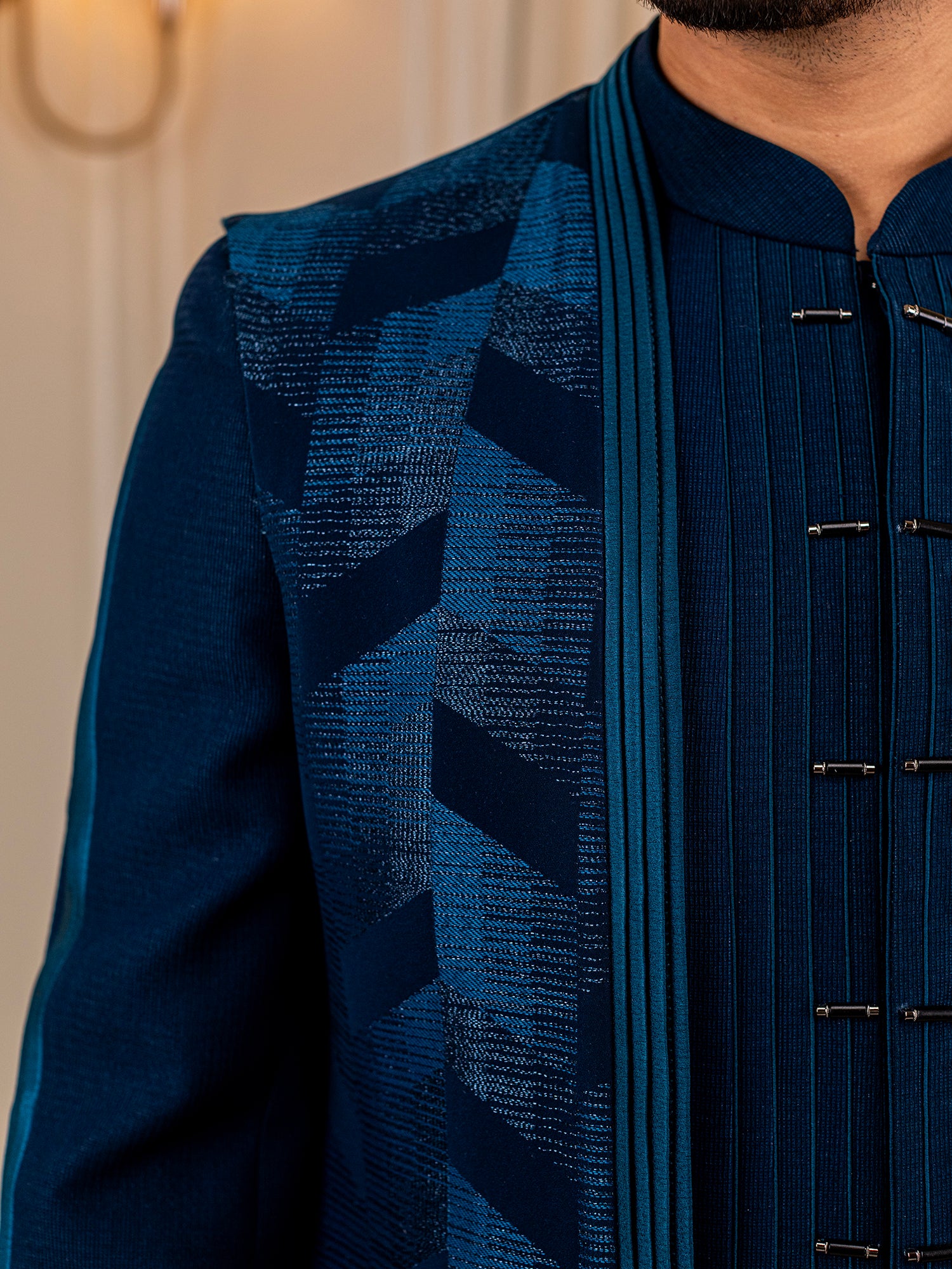 Sapphire Symphony Indo Wester Suit