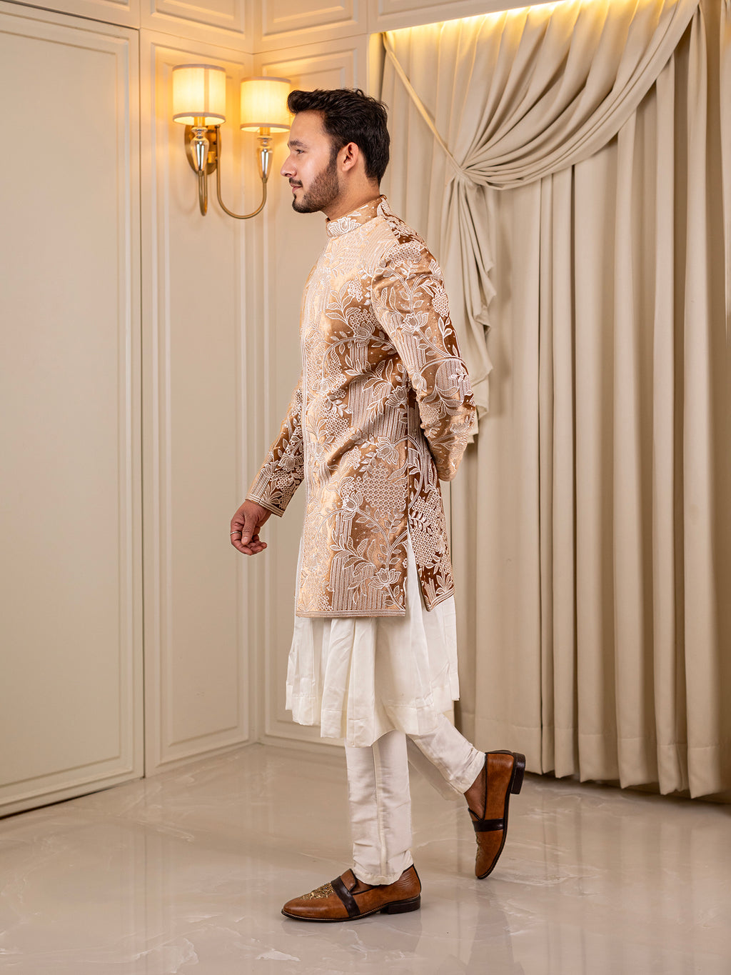 Crystal Cascade Indo Western Suit