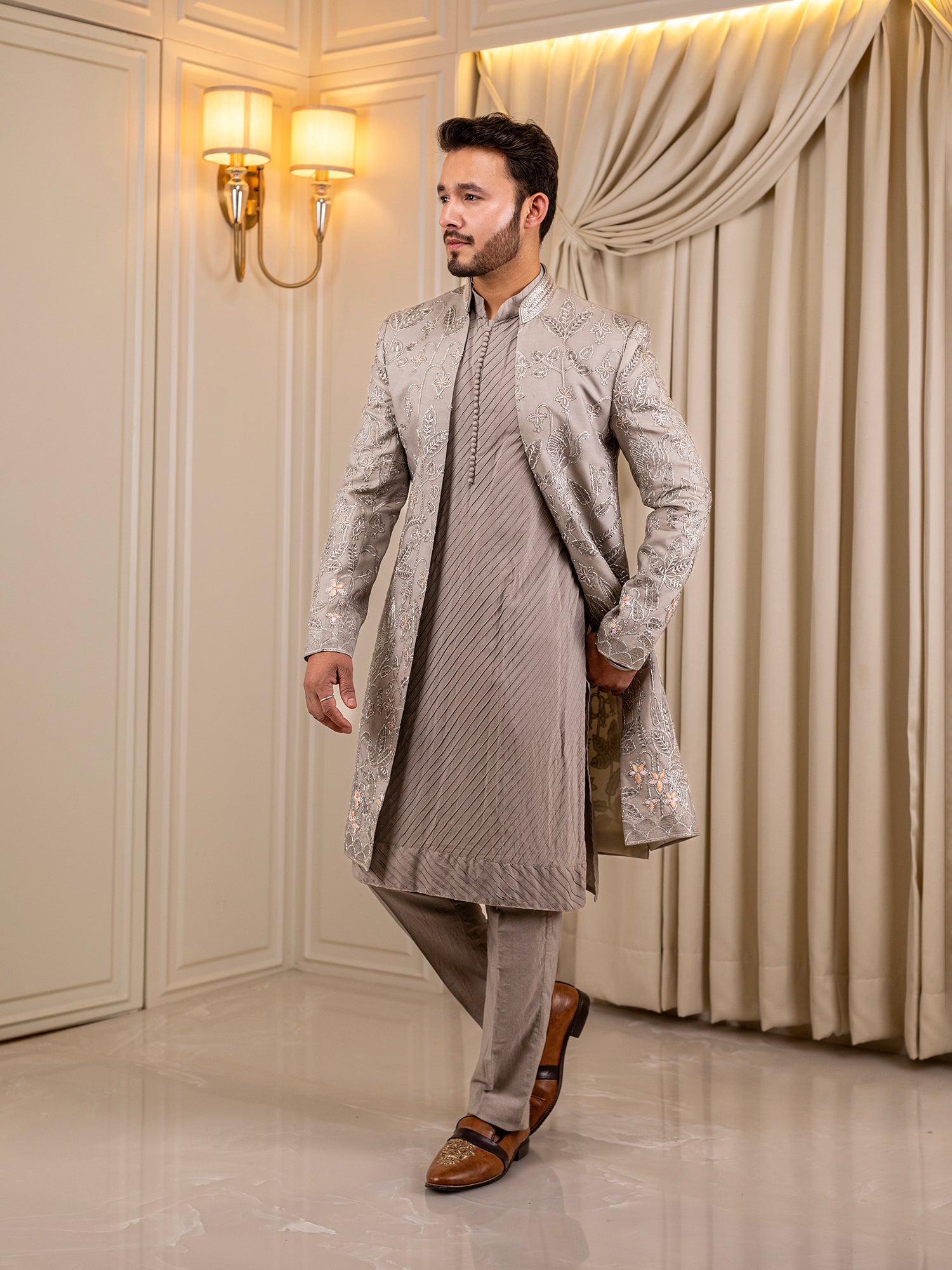 Velvet Vista Indo Western Suit