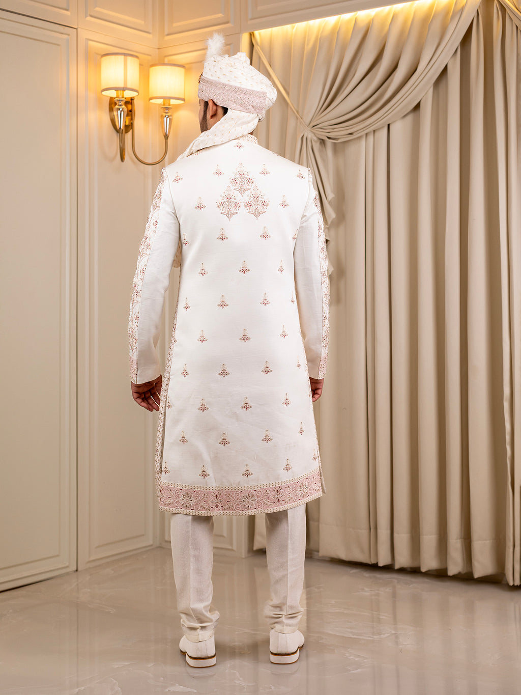 Aaradhya's Arctic Aura Sherwani