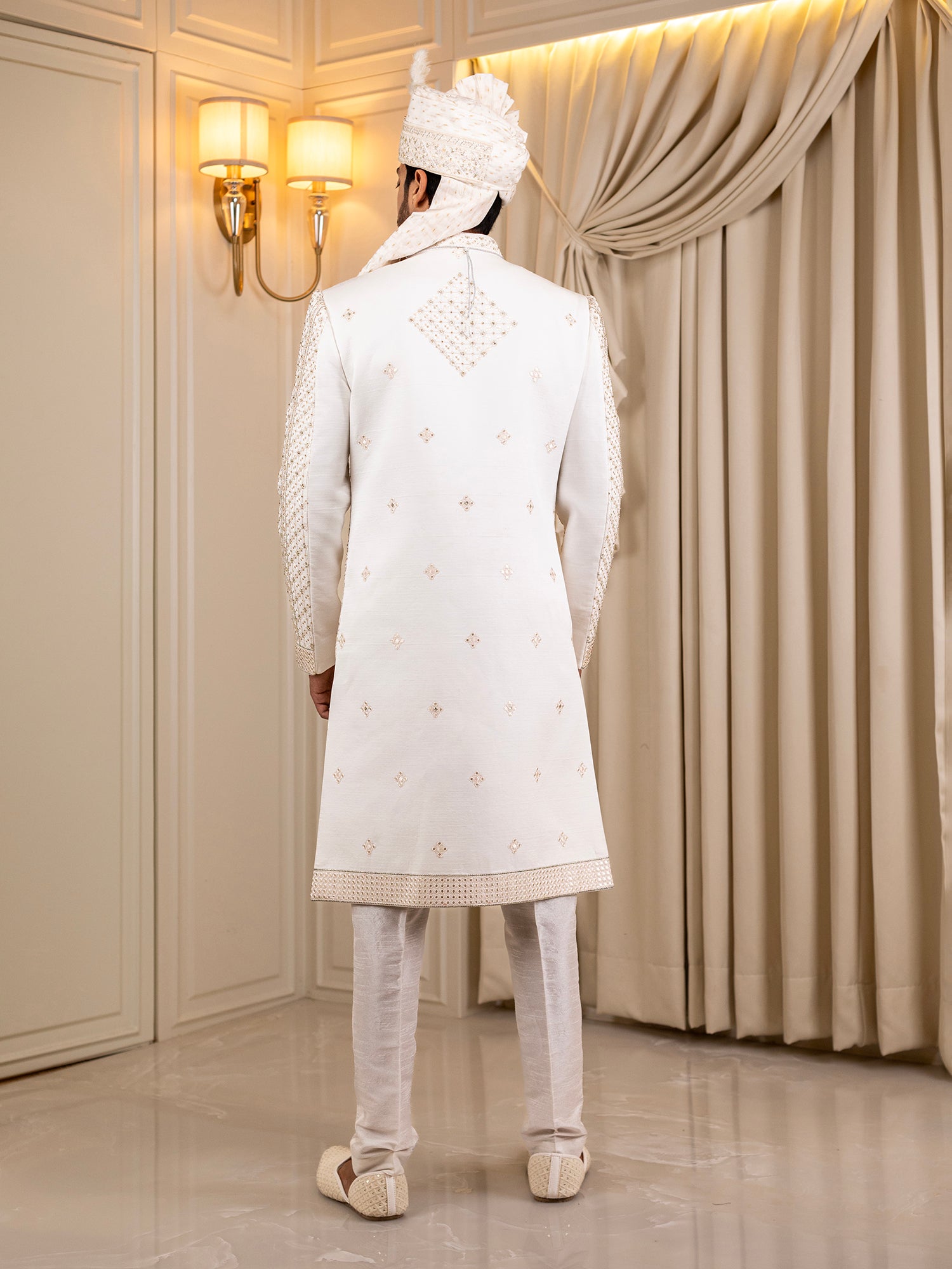 Mohak's Moonlit Majesty Sherwani