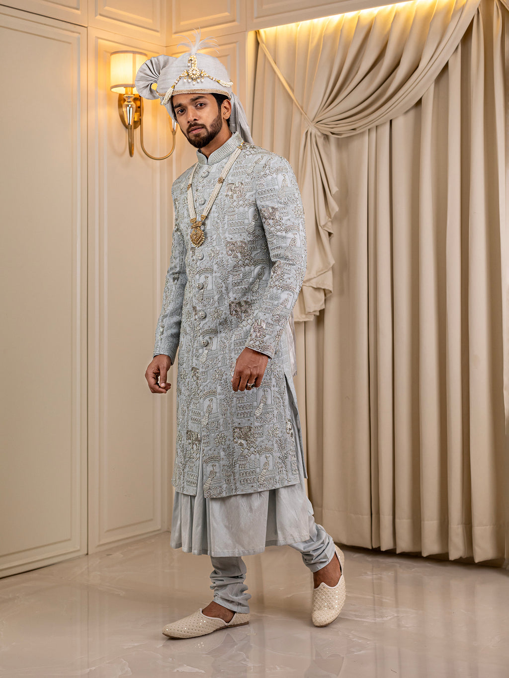 Royal Azure Regalia Sherwani