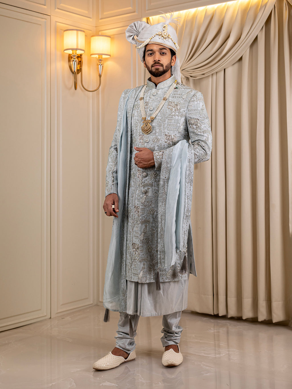 Royal Azure Regalia Sherwani