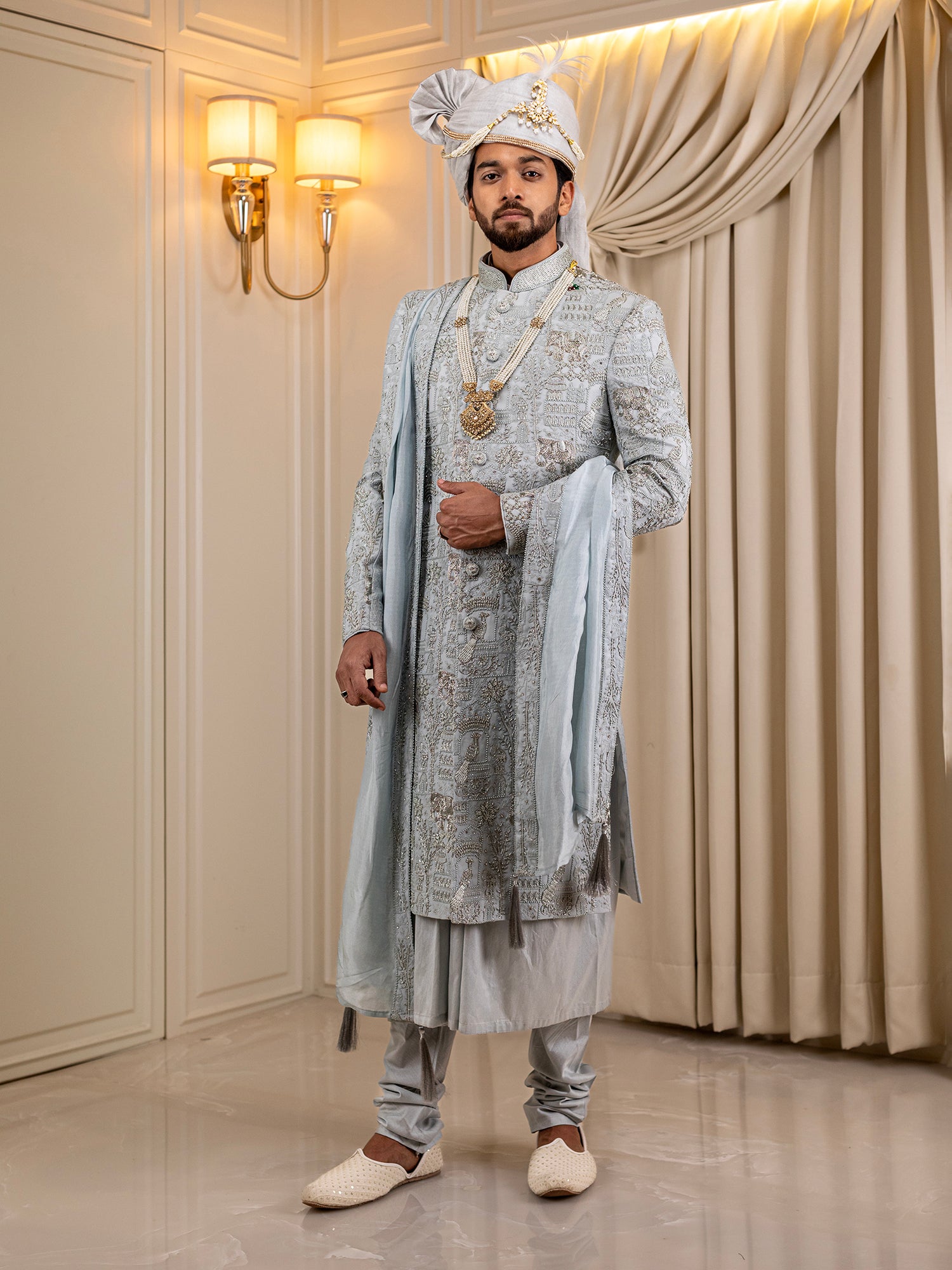 Royal Azure Regalia Sherwani
