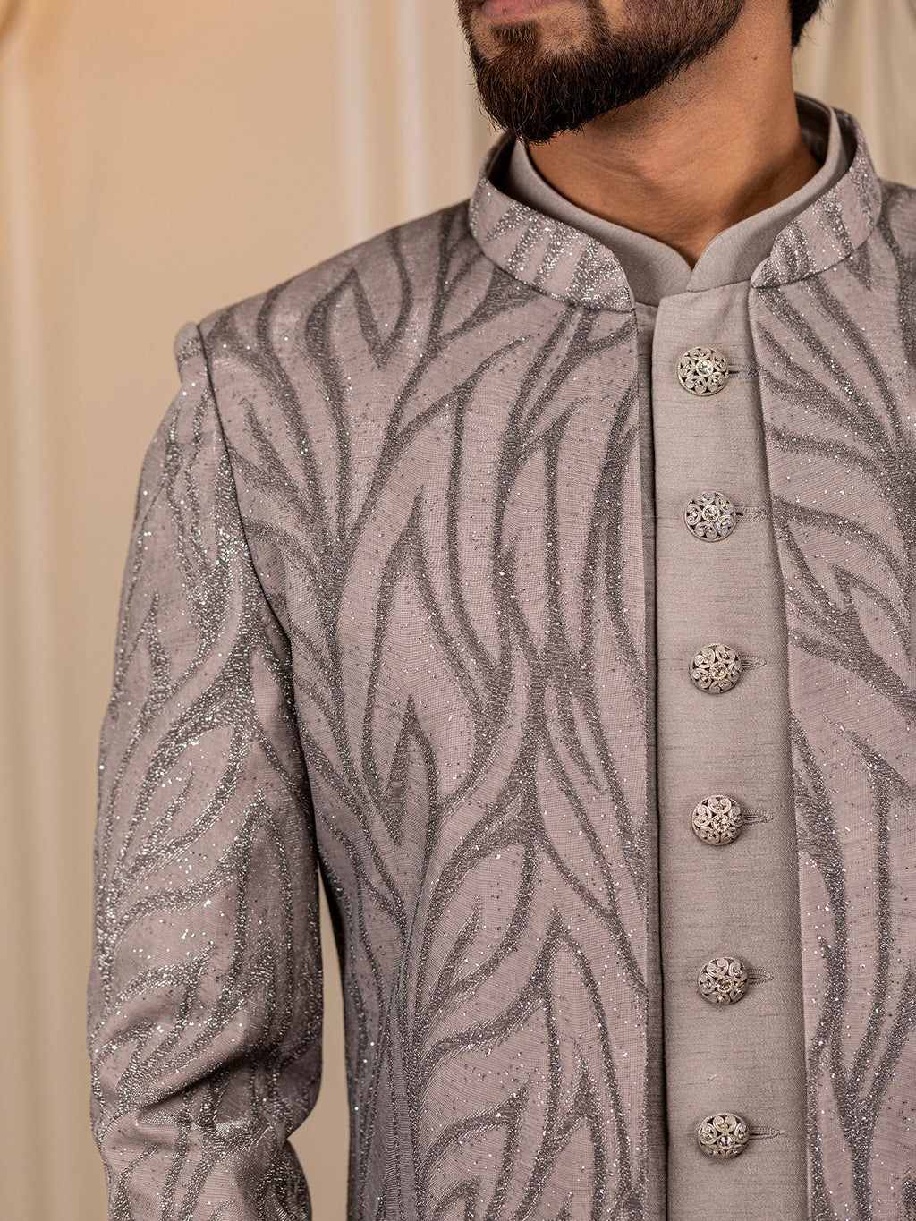 Opulent Onyx Indo-Western Suit