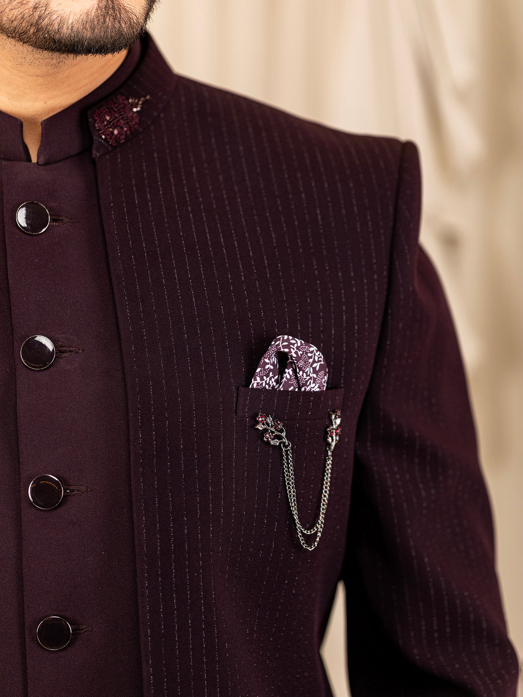 Imperial Ink Fusion Jodhpuri Suit