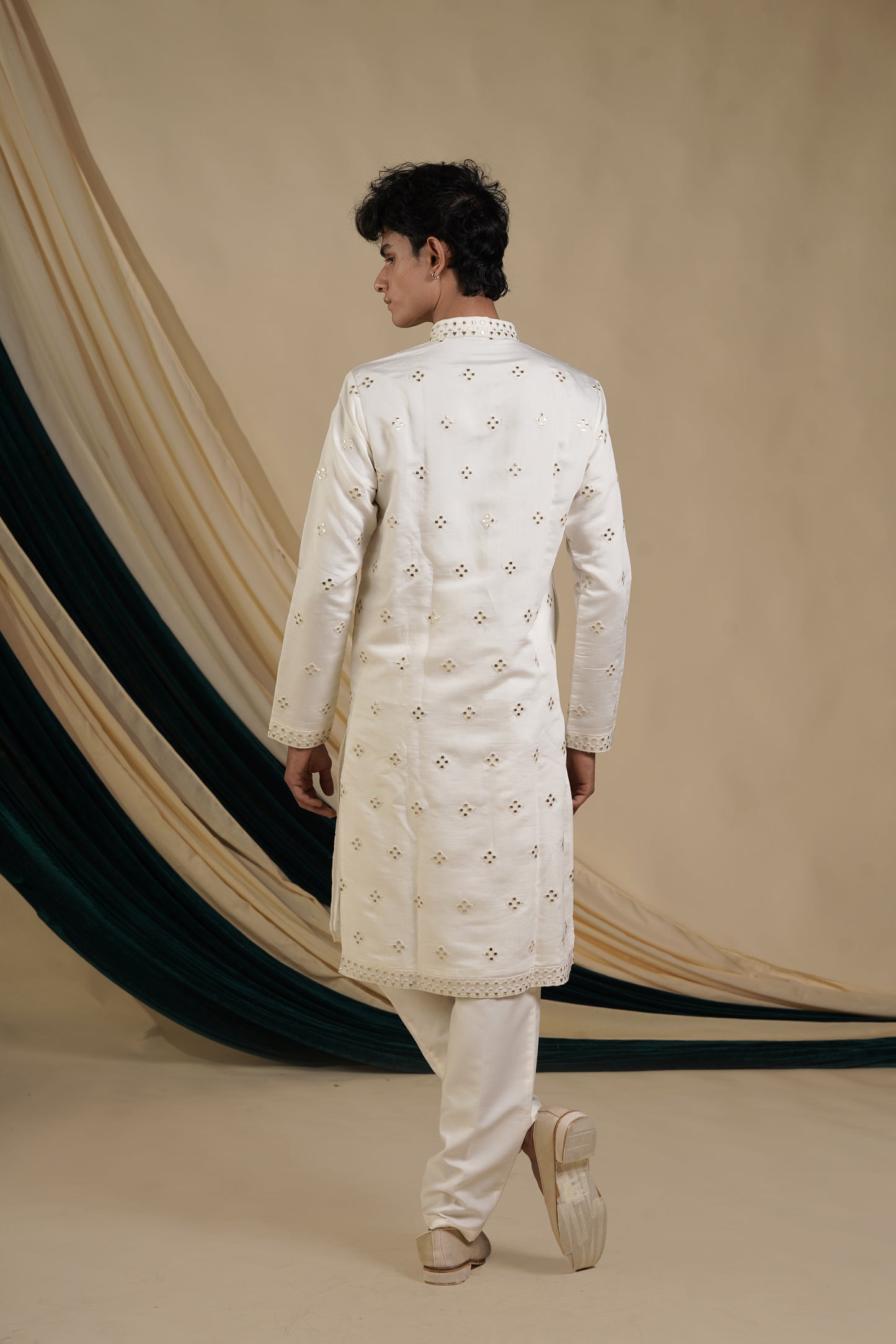 Ivory Minimalist Charm Kurta Pajama