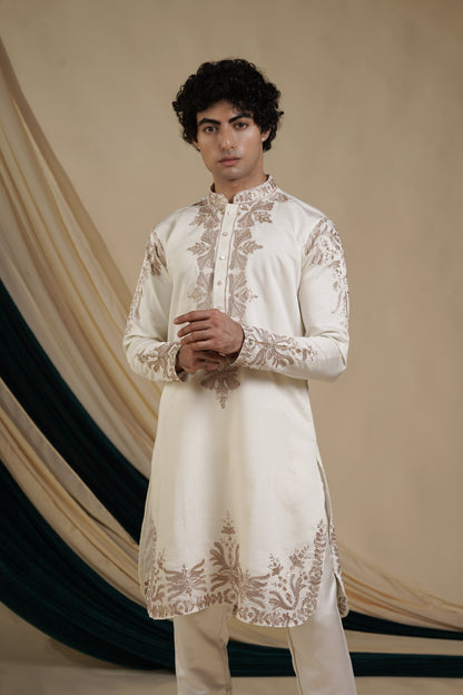 Ornate Ivory Tradition Kurta Pajama