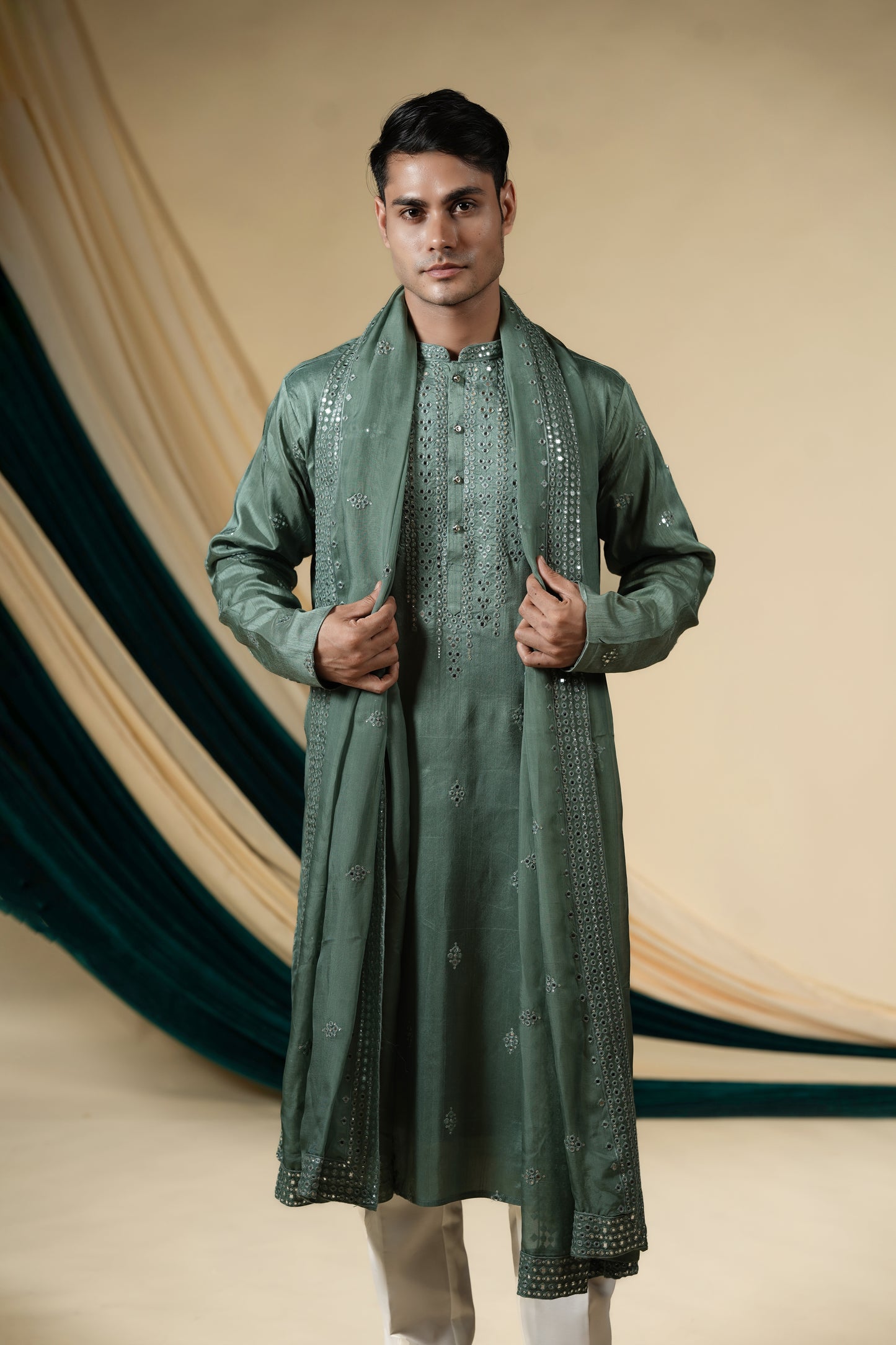 Sea Green Grace Kurta Pajama