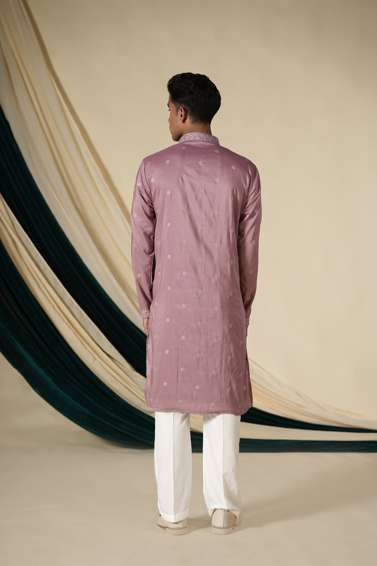 Lilac Elegance Kurta Pajama