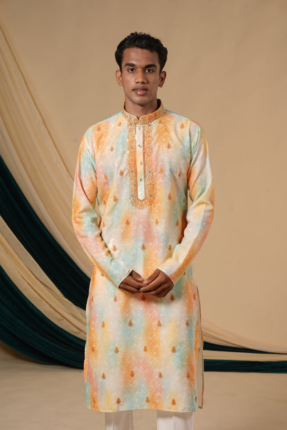 Pastel Splash Kurta Pajama