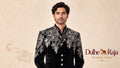 Dulhe Raja black velvet floral jodhpuri bandhgala, design J784