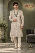 Pista layered wedding sherwani - Dulhe Raja Bhopal design 2630-PISTA