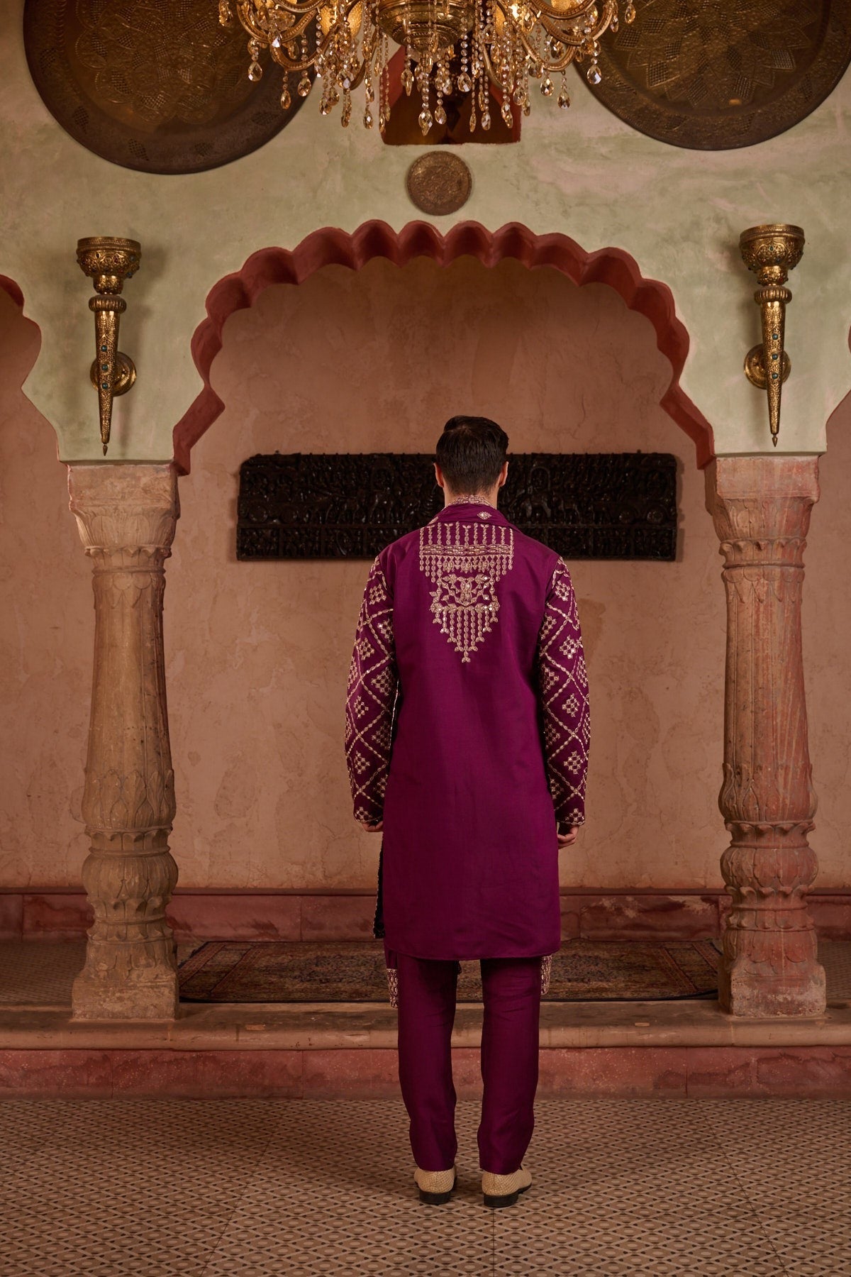Purple Festive Kurta Set
