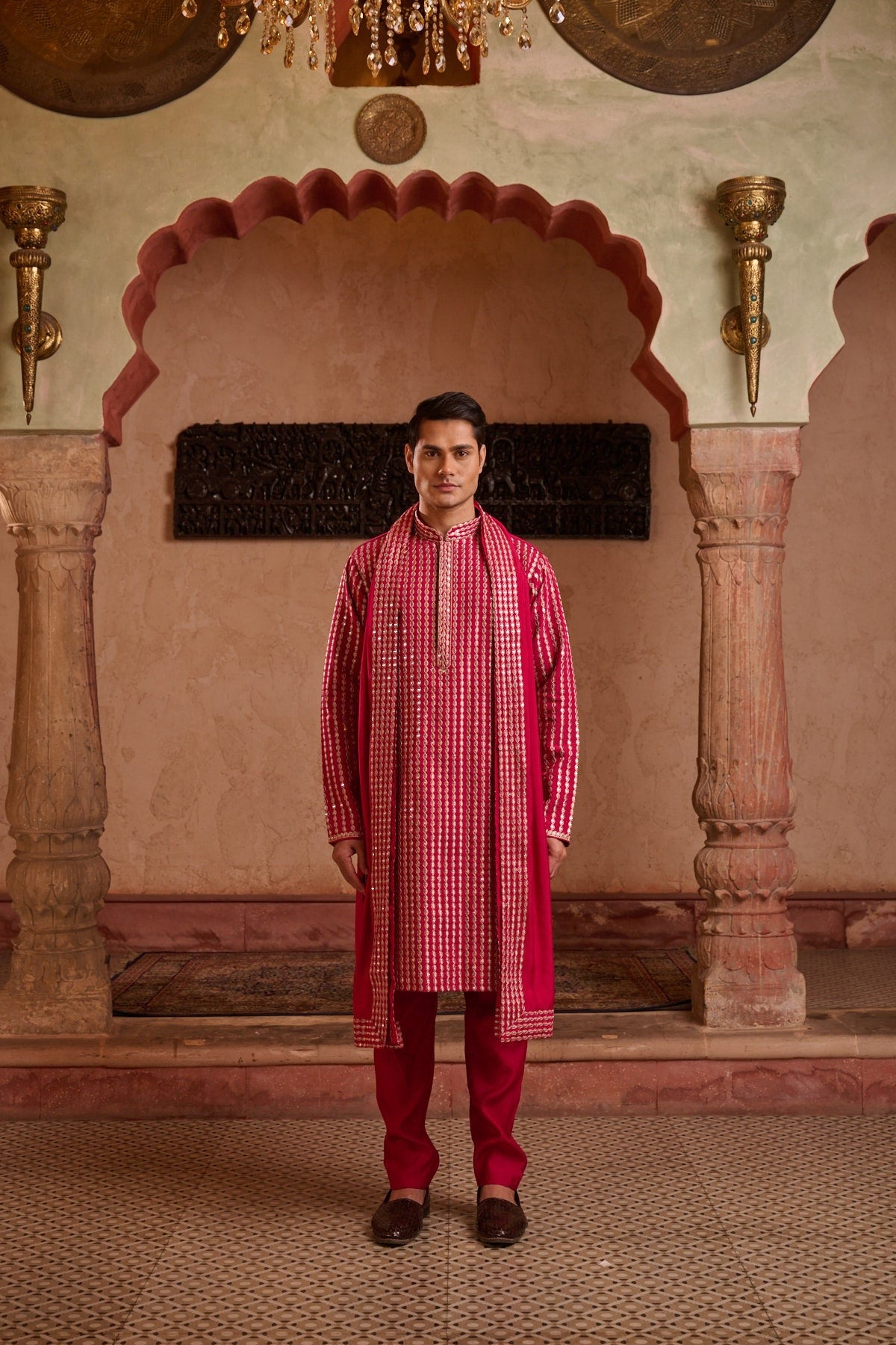 Pink Festive Kurta Set