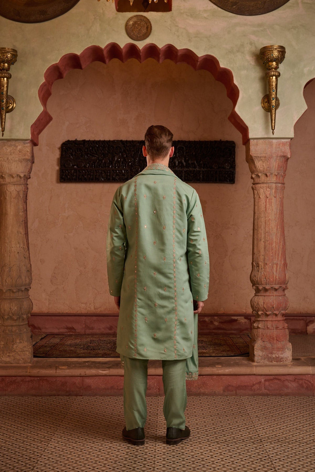 Pista Festive Kurta set