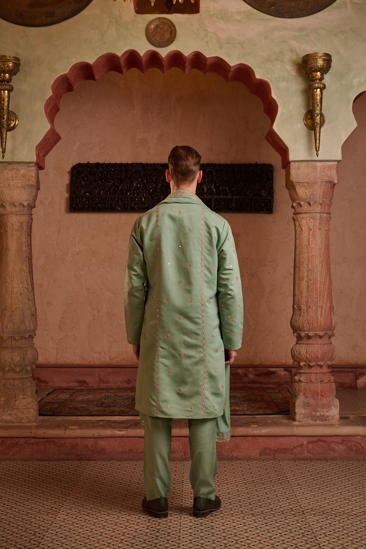 Pista Festive Kurta set