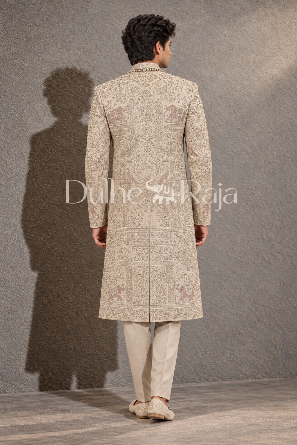 Dulhe Raja design 2623-ANMOL sherwani back view