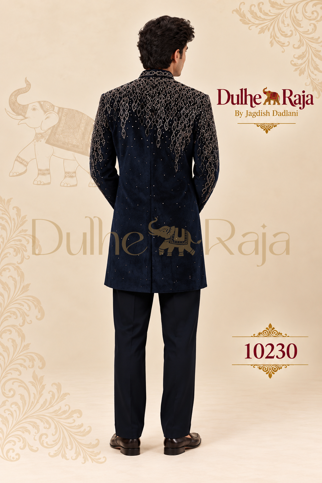 Dulhe Raja design 10230 jodhpuri back view