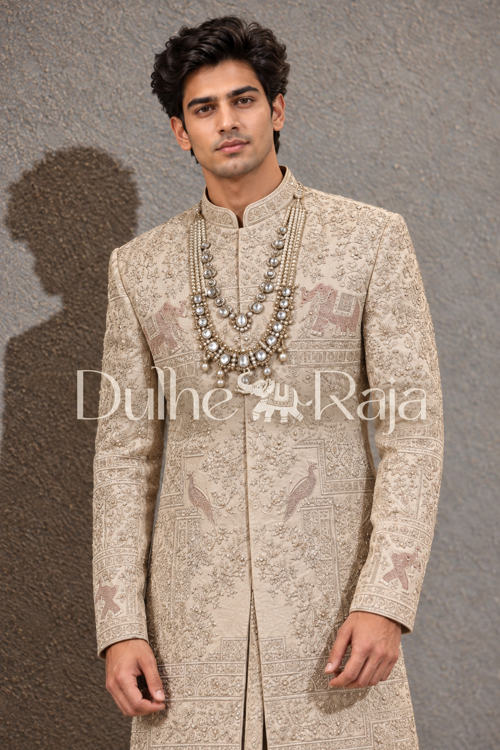 Dulhe Raja design 2623-ANMOL sherwani close-up detail