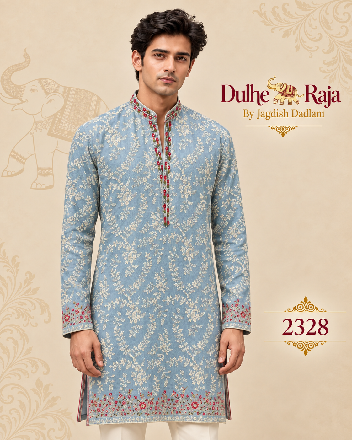 Dulhe Raja design 2328 close-up detail