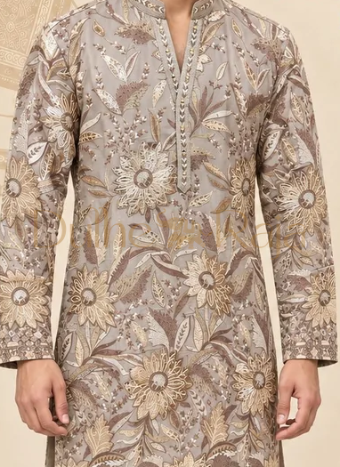 Dulhe Raja design 2046 embroidery detail